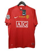 Cristiano Ronaldo #7 Manchester United 2008 Jersey UCL Final Home Shirt