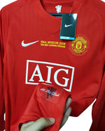 Cristiano Ronaldo #7 Jersey Manchester United 2008 UCL Final Long sleeve Home