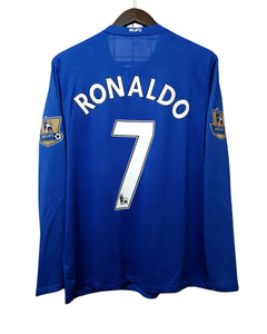 Cristiano Ronaldo#7 Jersey Away Manchester United 2007/2008 Long Sleeve